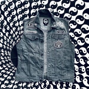 Crown 👑 the Empire band - The Resistance Denim Jacket Small